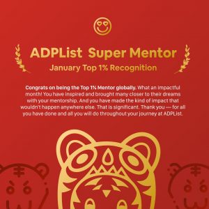 ADPList mentor badge